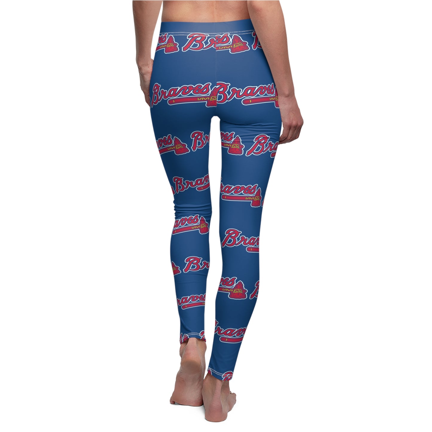 Atlanta Braves MLB Baseball Women's Casual Comfy Leggings