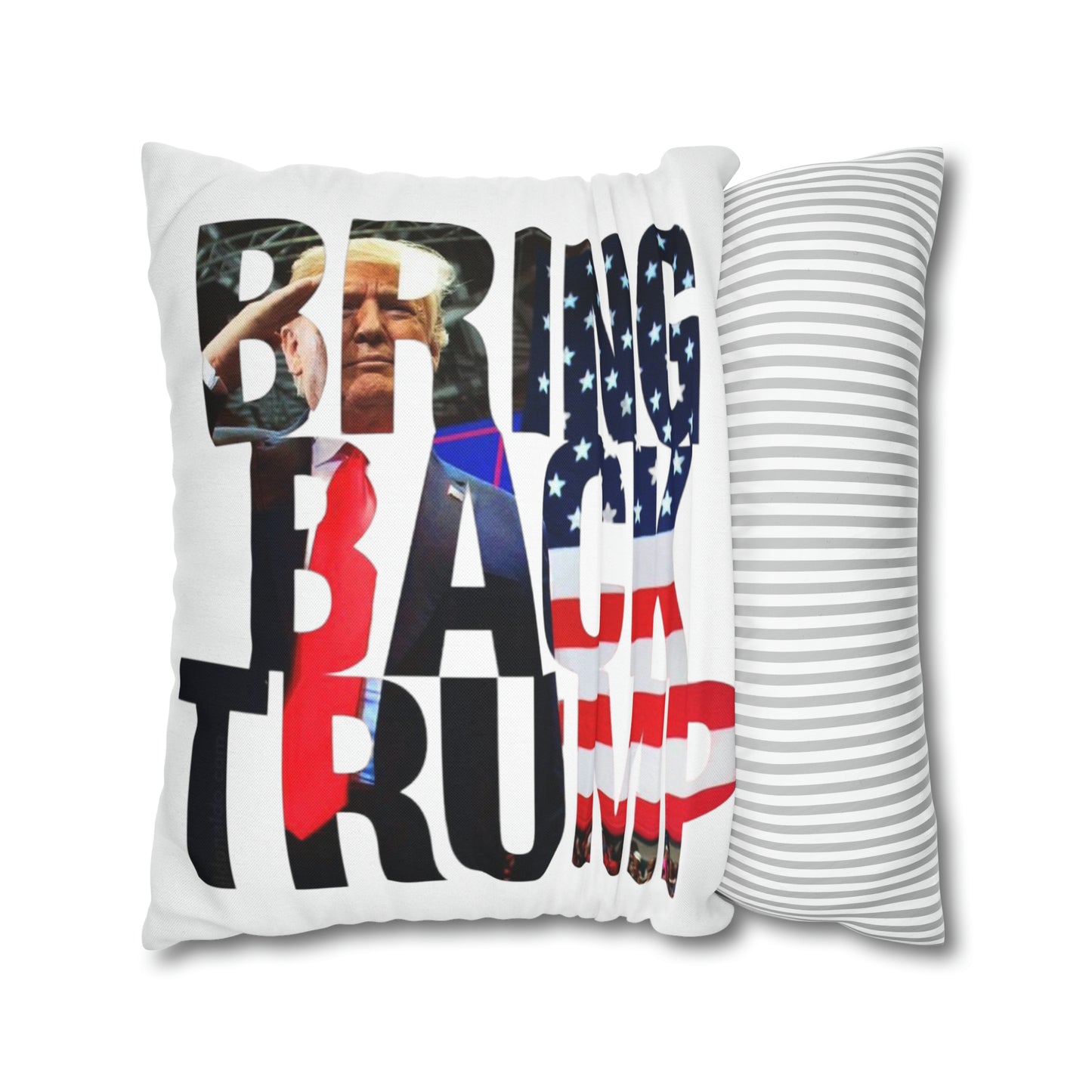 Bring Back Trump MAGA Spun Polyester Square Pillow Case