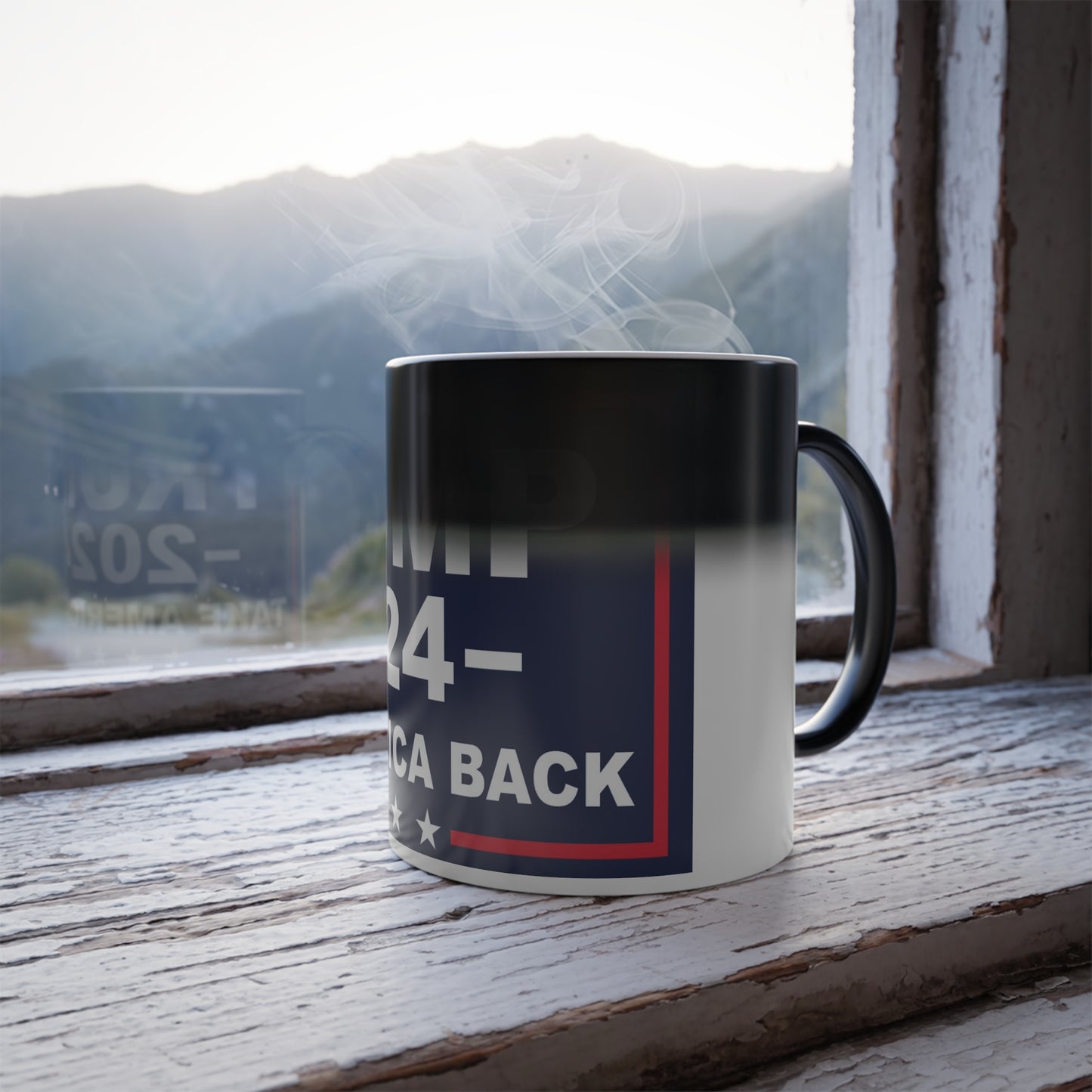 Color Morphing Trump 2024 Take America Back Heat Reacting Coffee Mug 11oz