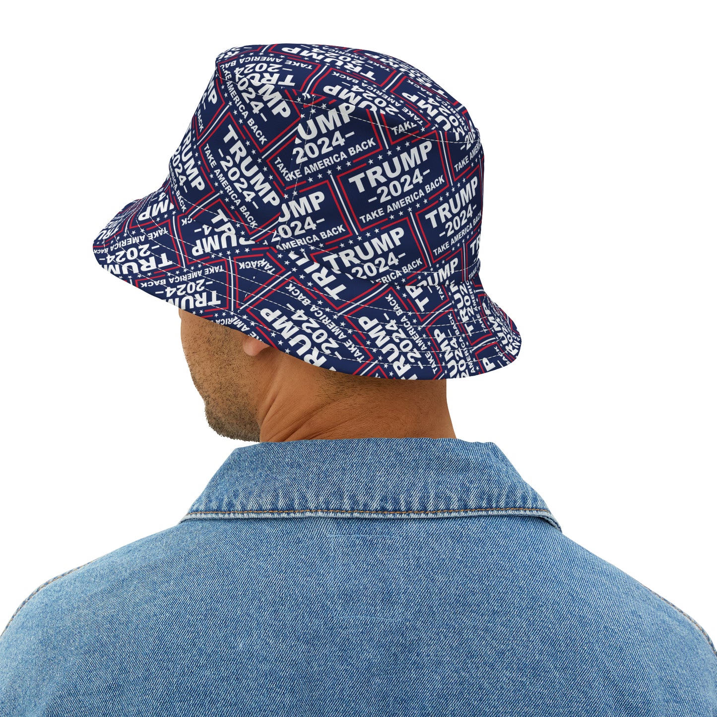 Trump 2024 Blue All over Print Bucket Hat