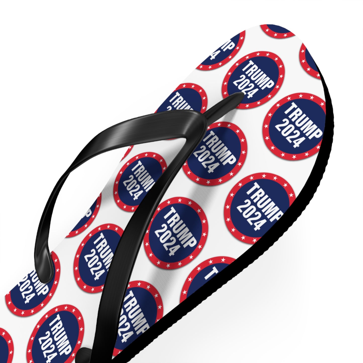 Trump 2024 Red White and blue Comfy Summer Beach Unisex Flip Flops