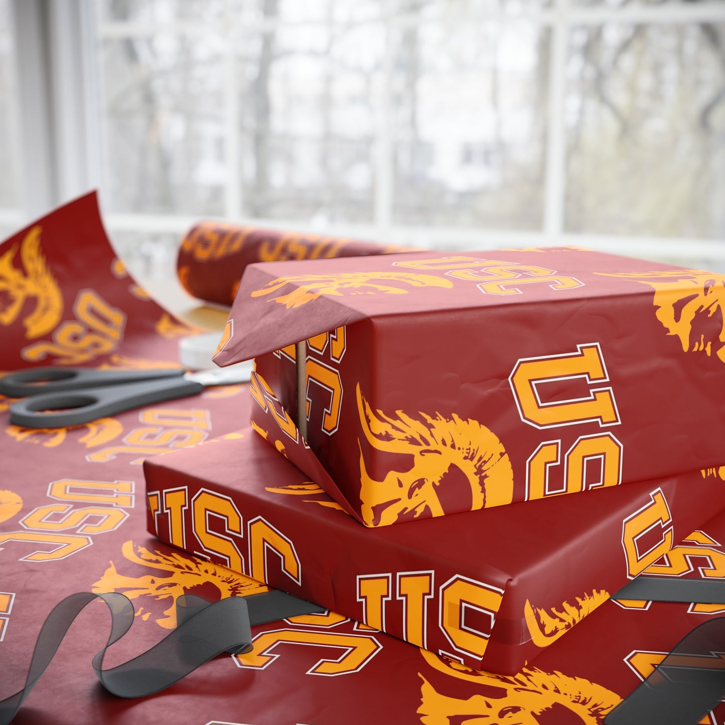 USC Southern California NCAA College Graduation Alumni Birthday Gift Wrapping Paper Holiday