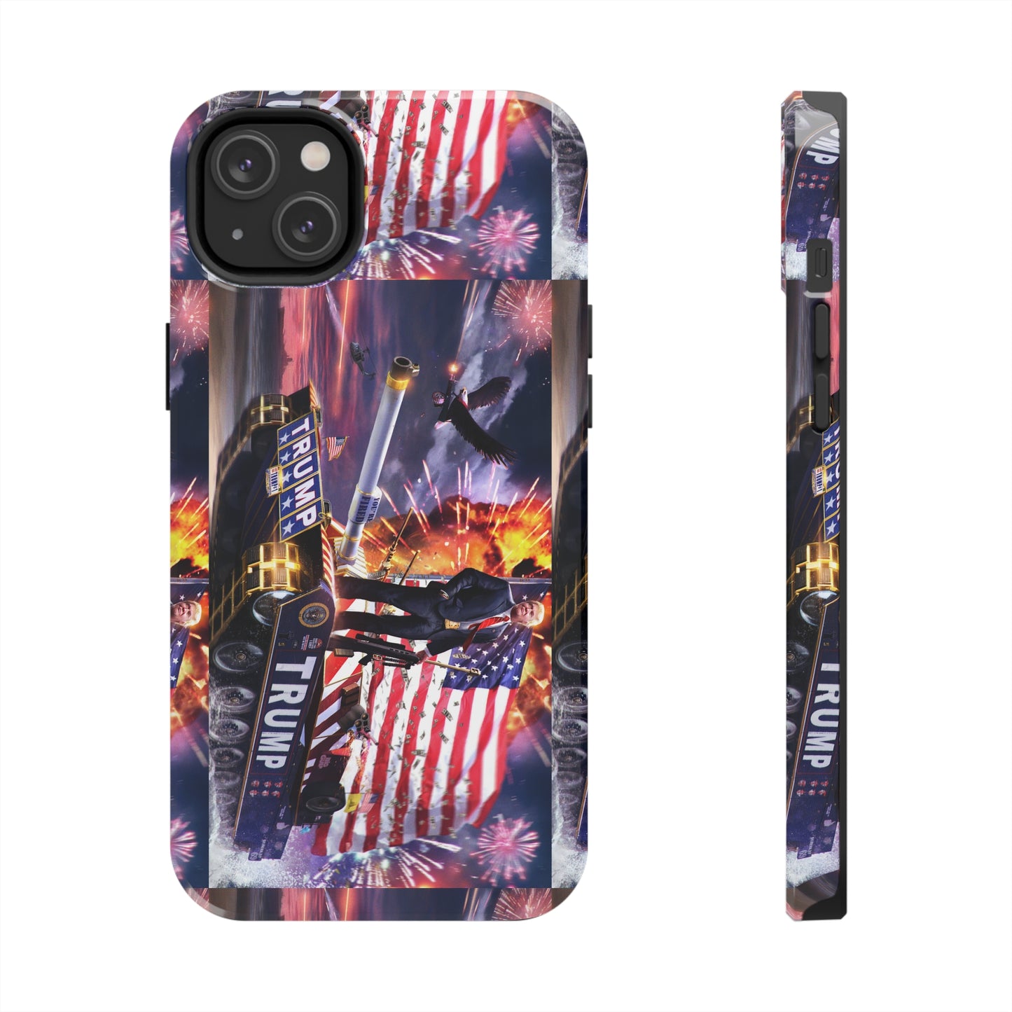 Trump Tank Murica F Yeah Apple iPhone Tough Phone Cases