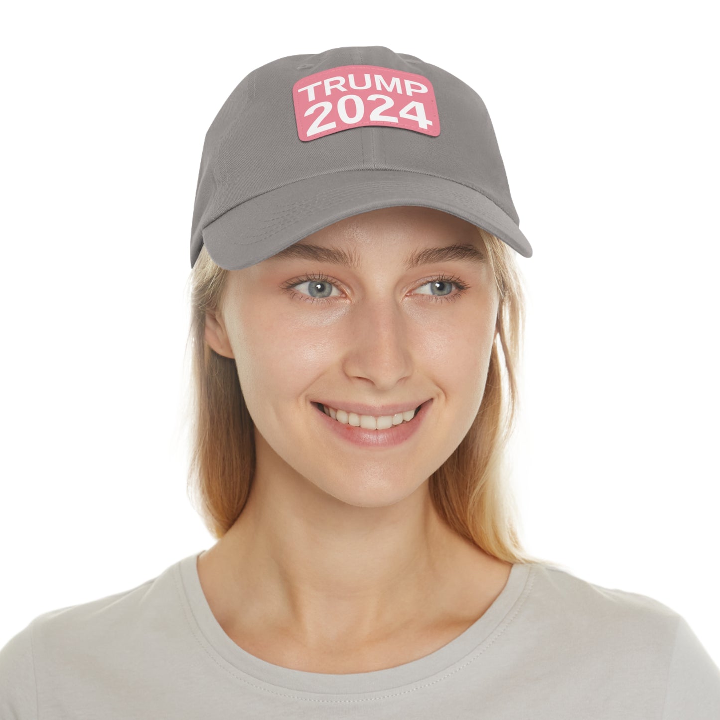 Women's Trump 2024 leather patch hat