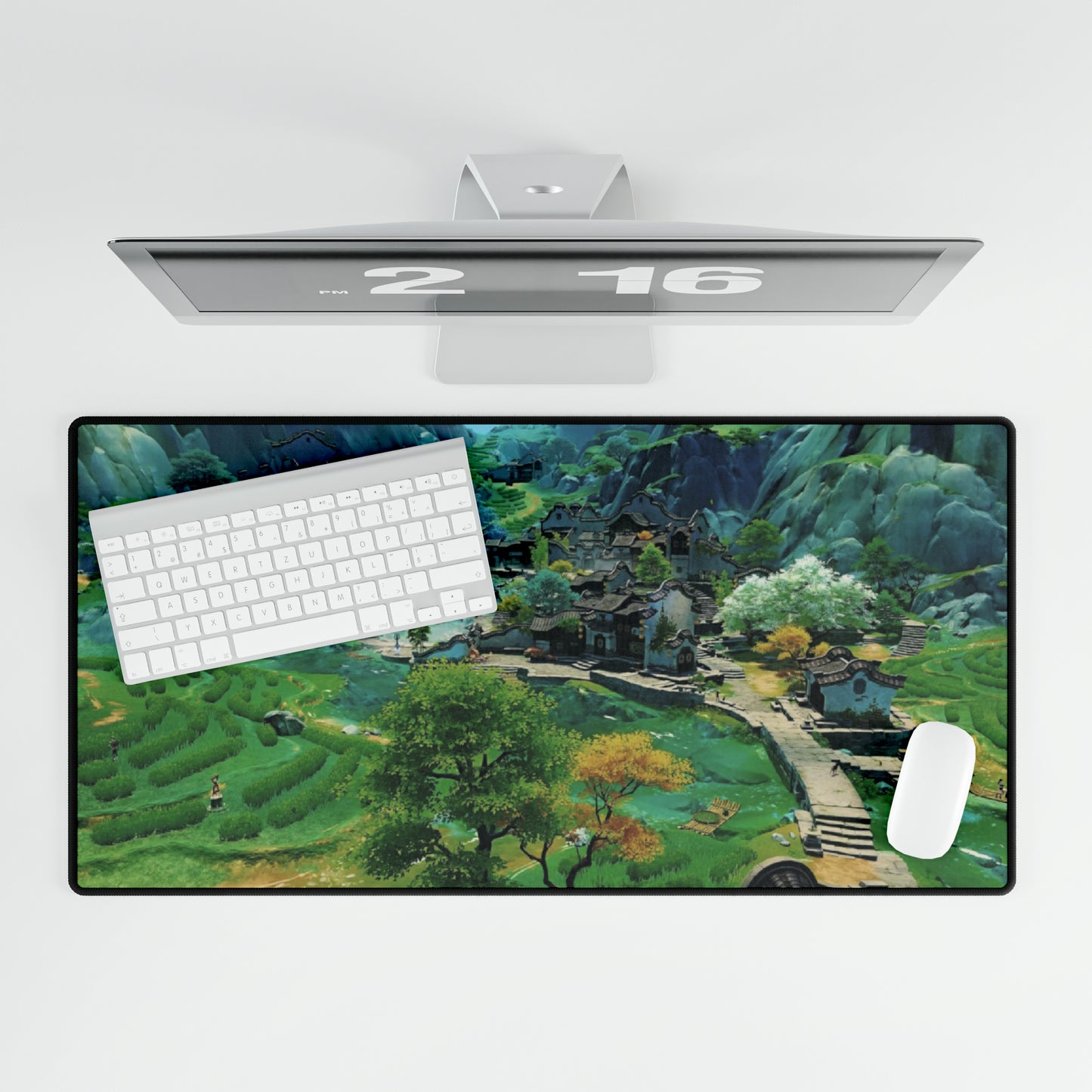 Genshin Impact Landscape Furina Aether Paimon Neuvillette High Definition PC PS Videospiel Schreibtischunterlage