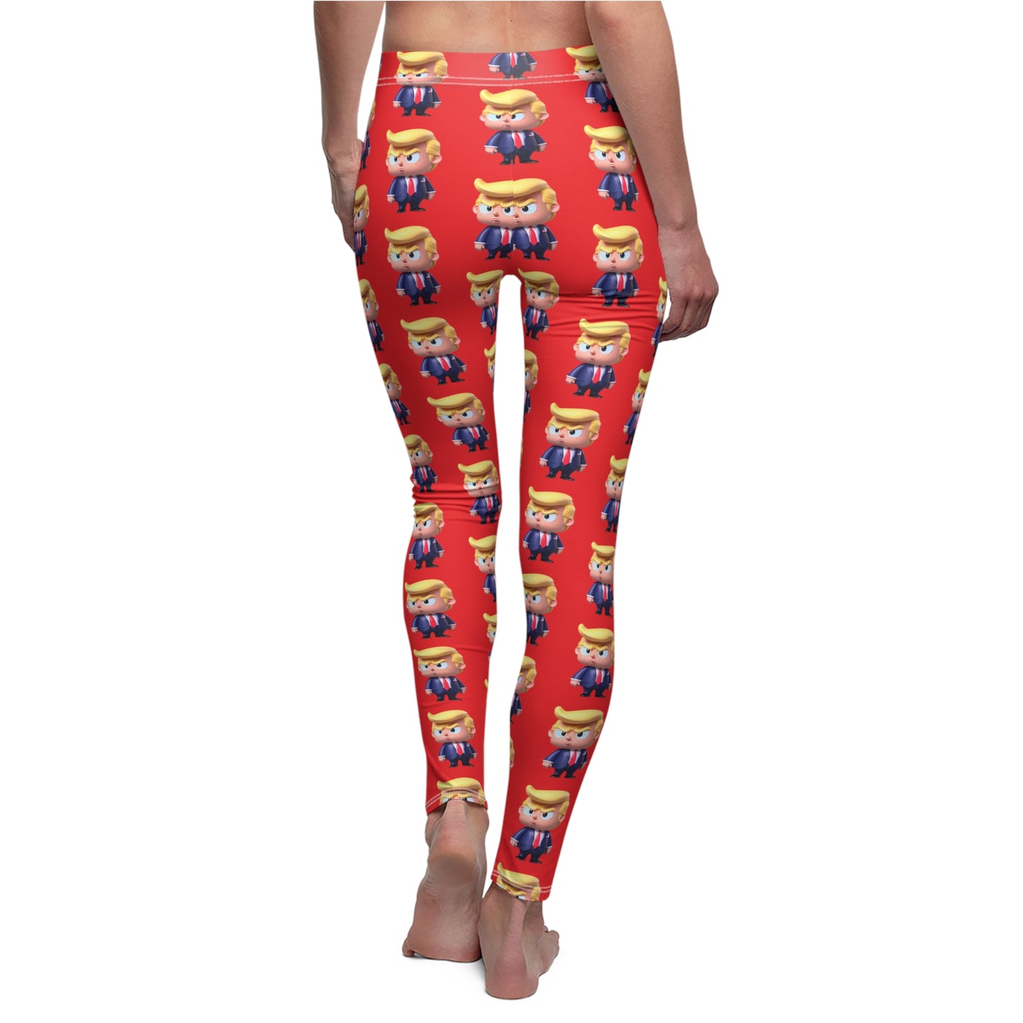 Little Trump MAGA Red Comfort Fit Women's Casual Leggings