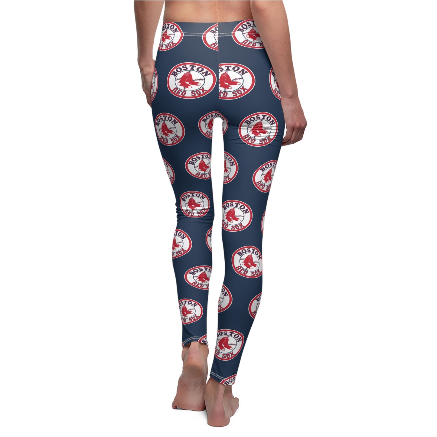 Boston Red Sox MLB Baseball Women's Casual Comfy Leggings
