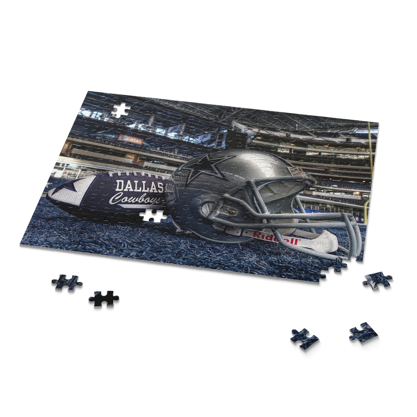Cowboys Football and Helmet Puzzle (252 Piece) Dallas