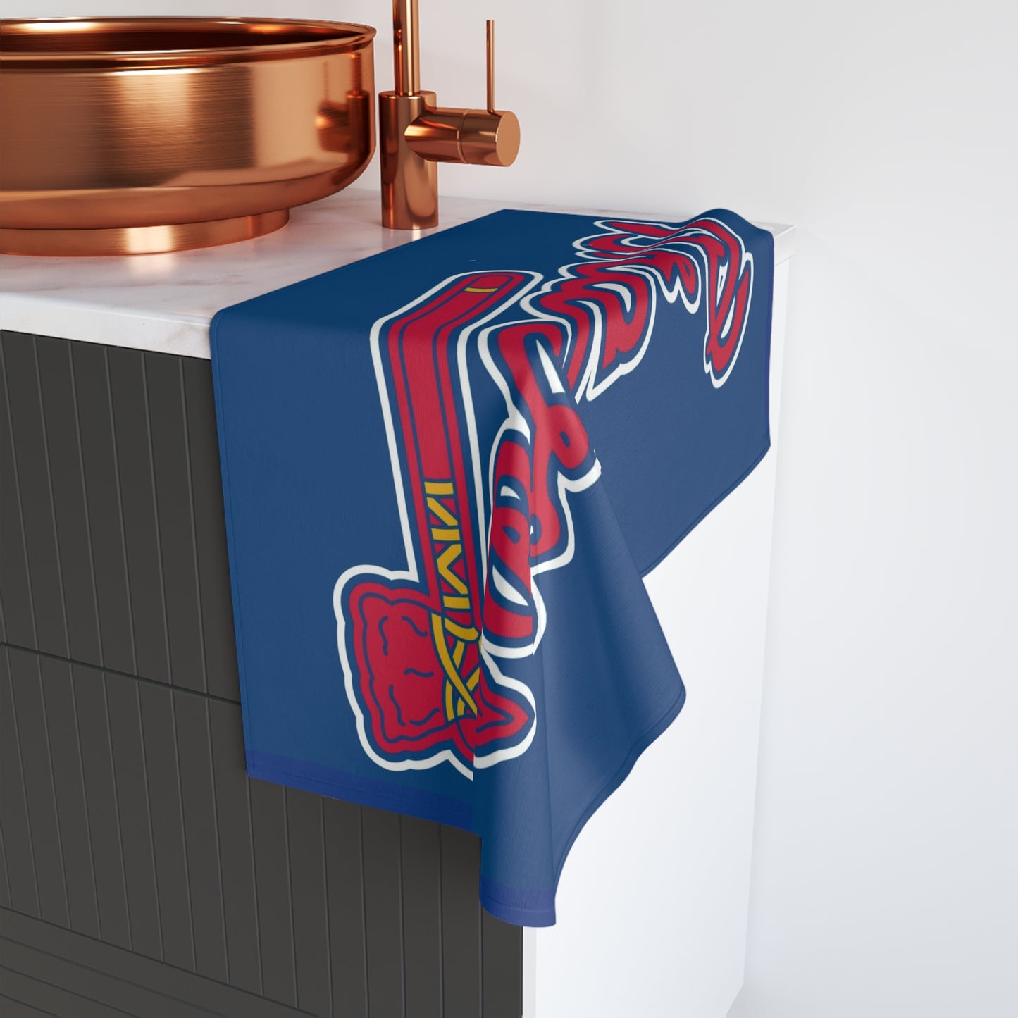 Atlanta Braves MLB Baseball Kitchen Bathroom Soft Hand Towel