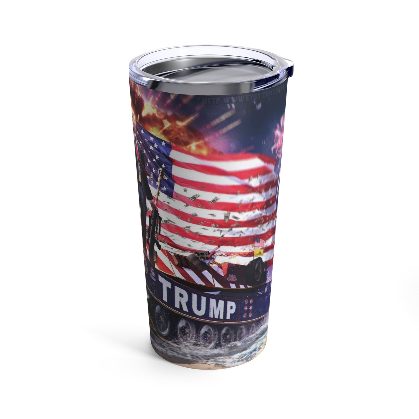 Trump The Warrior MAGA Hot and Cold Stainless Tumbler 20oz