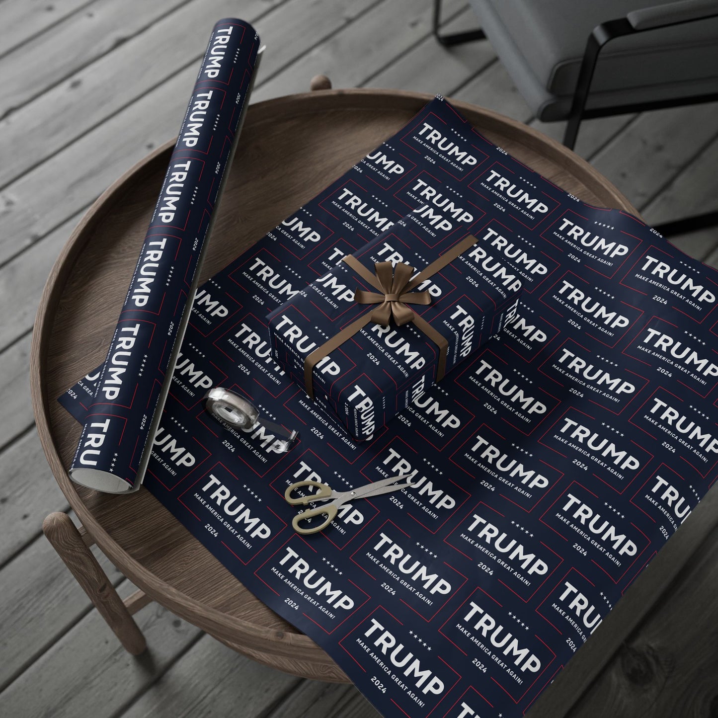 Trump 2024 Make America Great Again MAGA Christmas Gift Present Wrapping Papers