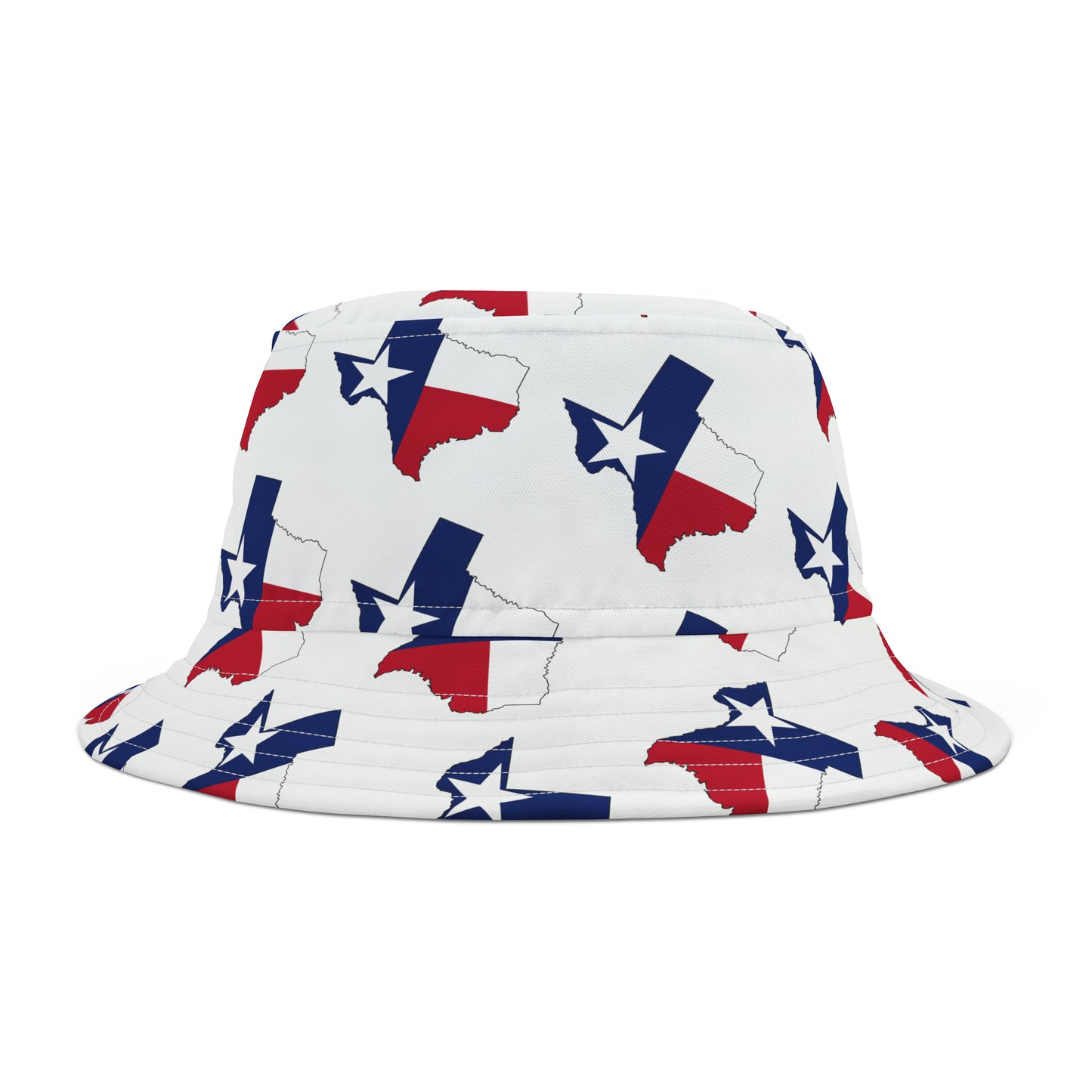 Texas State Flag Red White and Blue All over Print Bucket Hat