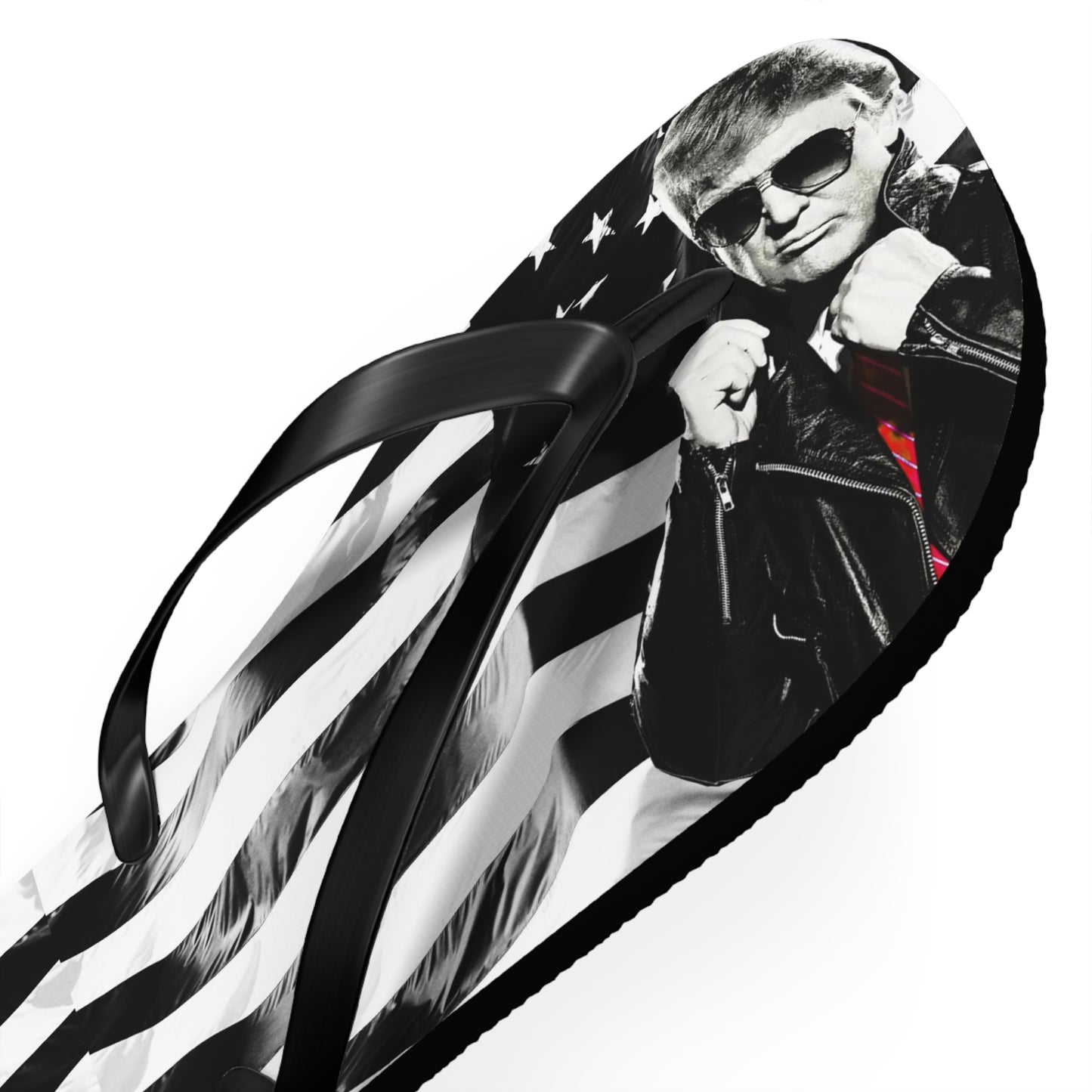 Cool Trump Leather jacket Comfy Summer Beach Unisex Flip Flops