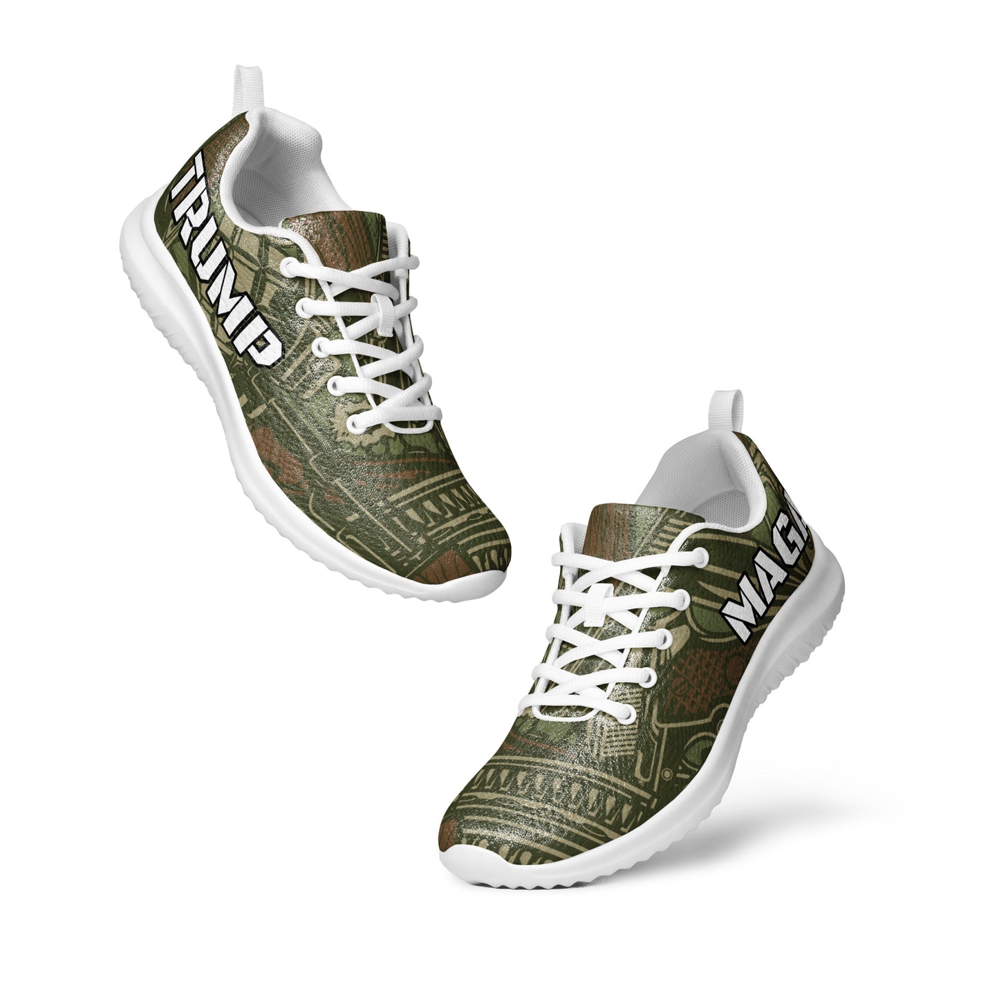 Trump Army Gun Camo MAGA Men’s athletic Sneaker shoes