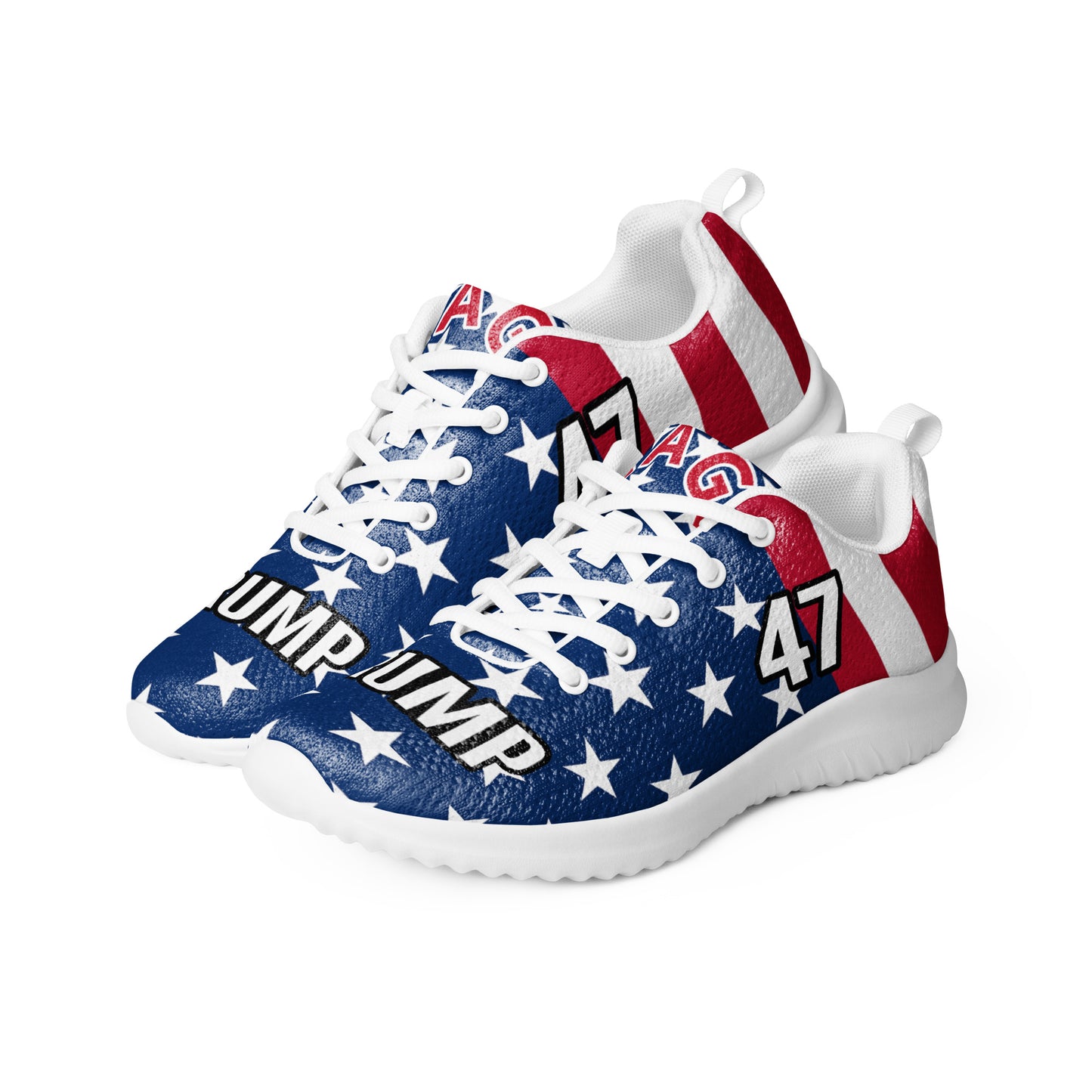 MAGA 47 Trump American Flag Women’s athletic sneaker shoes MAGAGA Store Exclusive