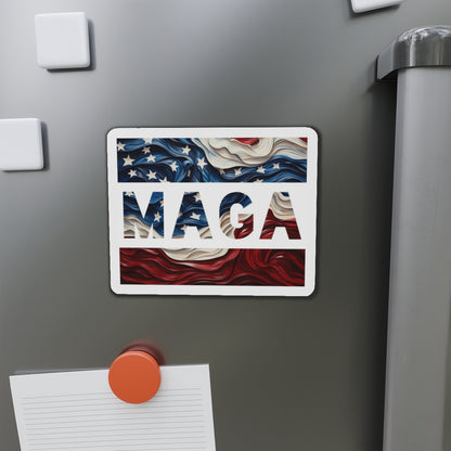 MAGA Trump Red White and Blue Die-Cut Magnet