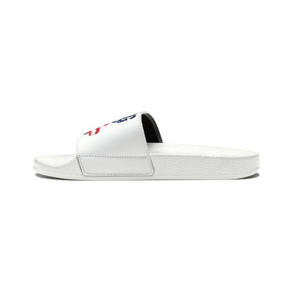 Men's Bring Back Trump White Comfy PU Slide Sandals