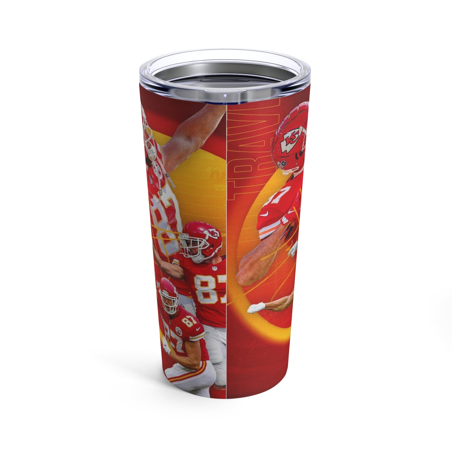 Travis Kelce Kansas City Chiefs Tumbler 20oz Travel Cup W/ Lid Quality Print