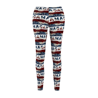 MAGA American Flag Women's Casual Leggings