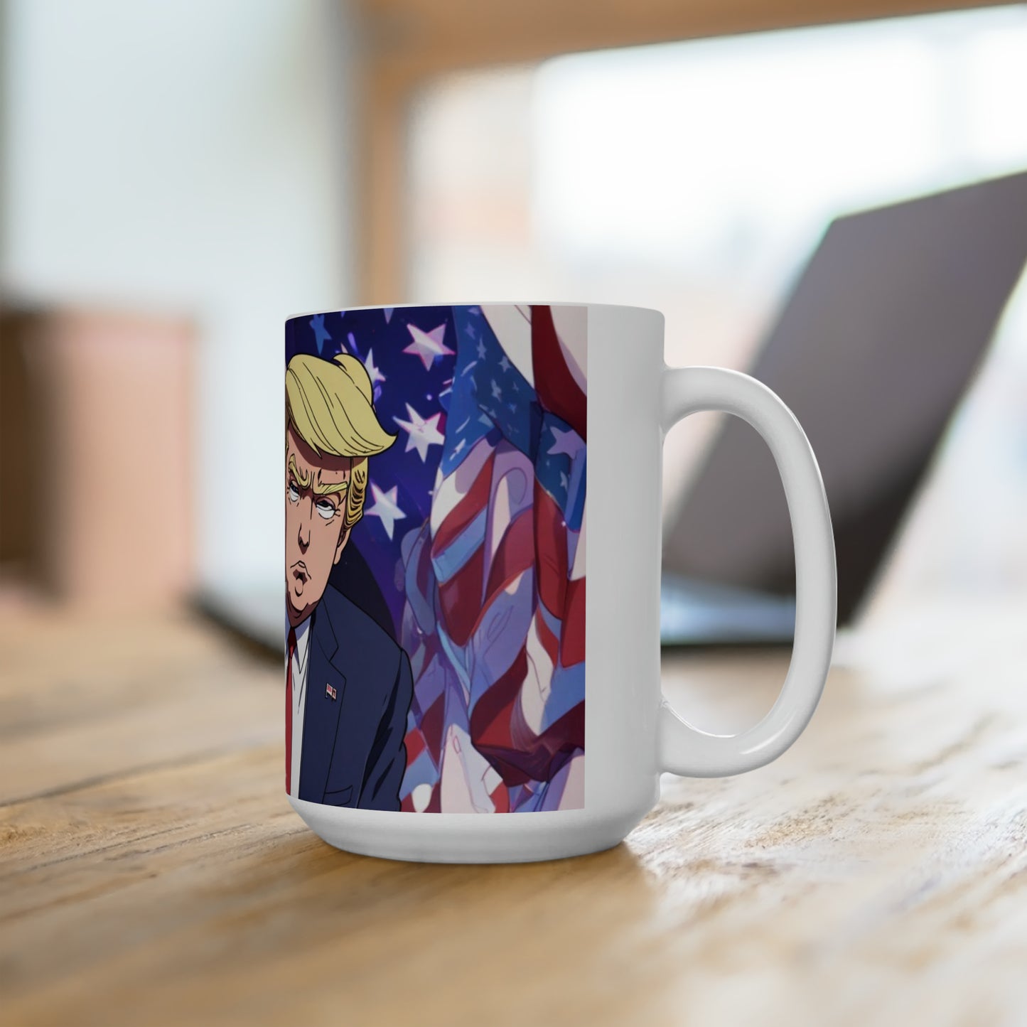 Cartoon style 1 Donald Trump Ceramic Jumbo Coffee Mug 15oz