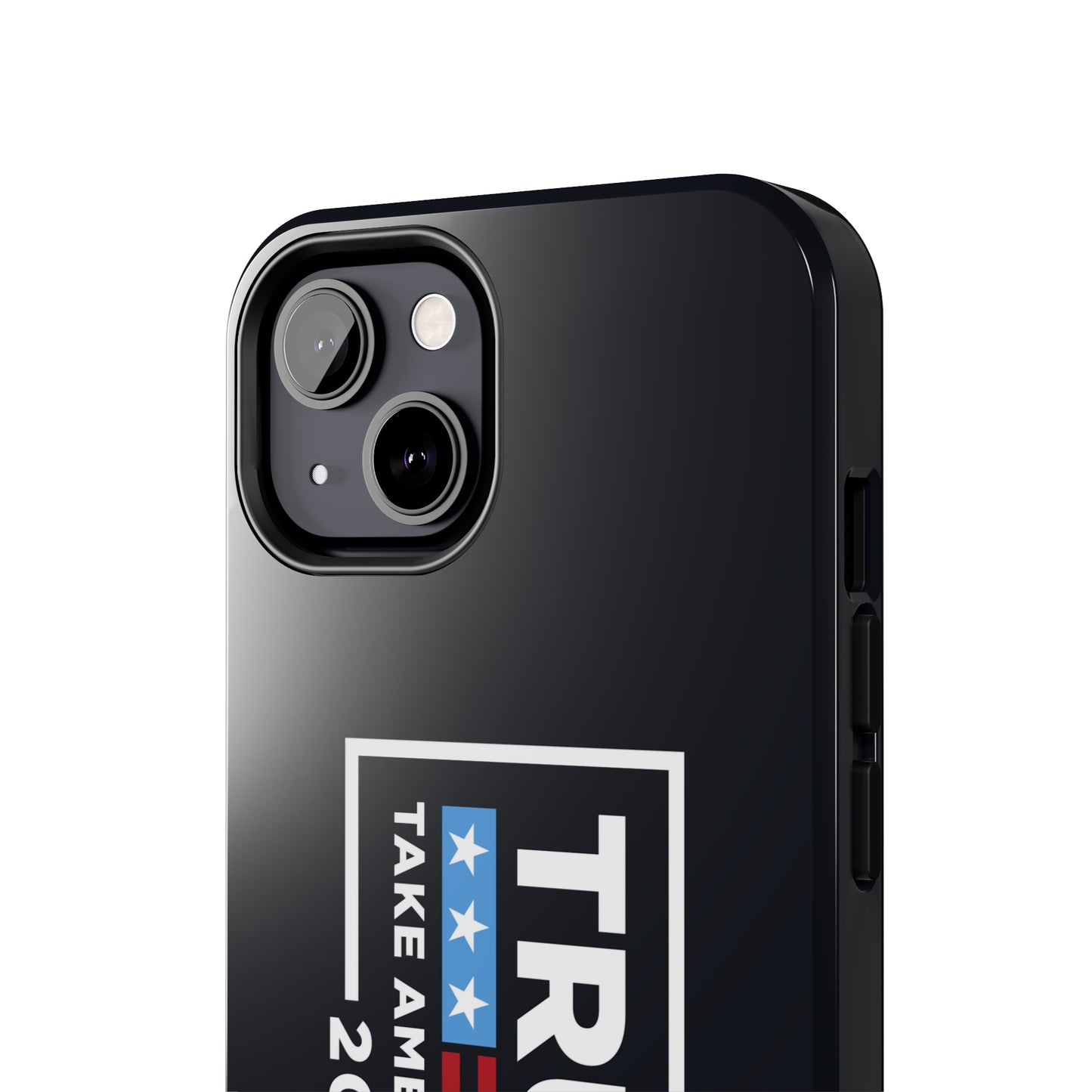 Trump 2024 Take America Back Black Apple iPhone Tough Phone Cases