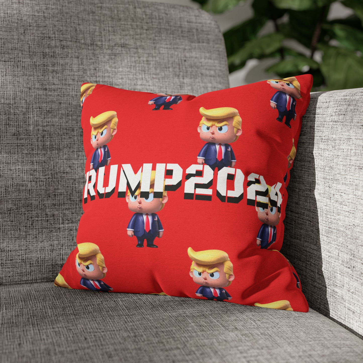 Little Trump 2024 Republican Red Soft Comfy Throw Pillow Case MAGA Gift