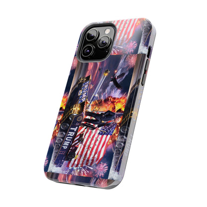 Trump Tank Murica F Yeah Apple iPhone Tough Phone Cases