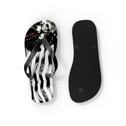 Cool Trump Leather jacket Comfy Summer Beach Unisex Flip Flops