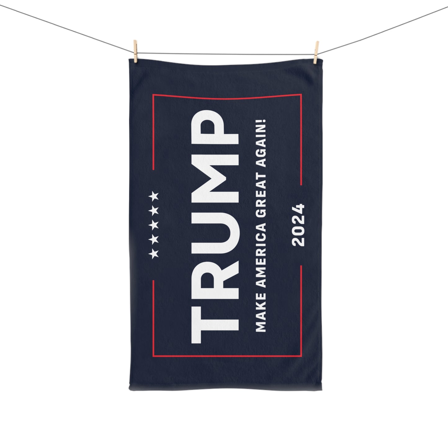 Trump 2024 Make America Great Again Kitchen Bathroom Soft Hand Towel