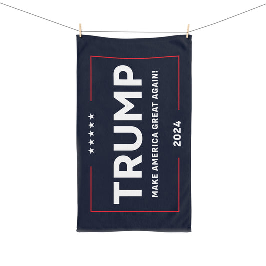 Trump 2024 Make America Great Again Kitchen Bathroom Soft Hand Towel