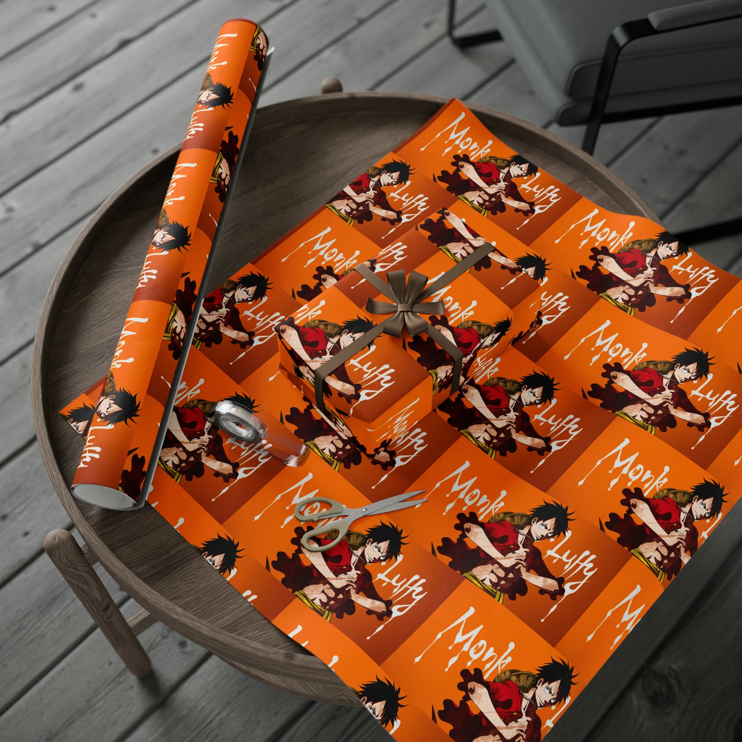 Monkey Ruffy Anime Cartoon One Piece Geburtstagsgeschenkpapier