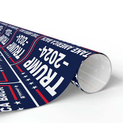 Trump Take America Back Birthday Gift Present Wrapping Paper MAGA