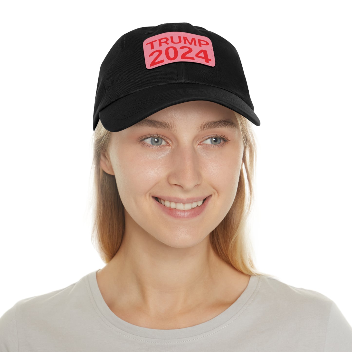 Women's Trump 2024 leather patch hat
