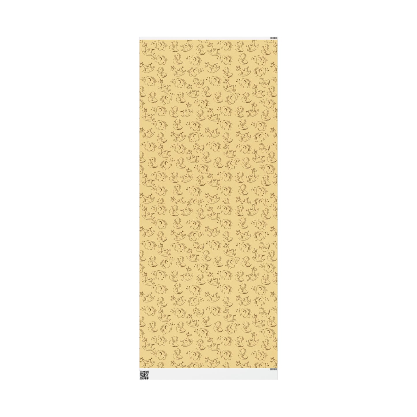 Baby Shower Neutral Vintage Toys Retro Drawing Cartoon Present Birthday Gift Wrapping Papers