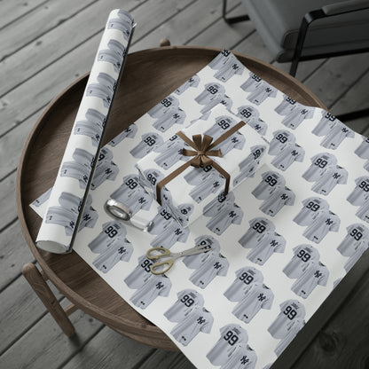 Aaron Judge New York Yankees Baseball MLB Birthday Gift Wrapping Paper Holiday