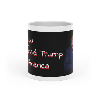 I love you like Donald Trump Loves America Heart-Shaped Mug 11oz