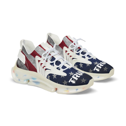 Trump American Flag Red White and Blue MAGA Men's Mesh Sneakers Shoes