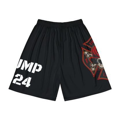 First in First out Firefighter Trump 2024 Black Men’s Sports Athletic Shorts