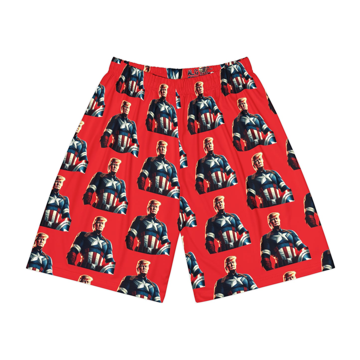 Captain Trump Hero Red All over Print Men’s Sports Athletic Shorts