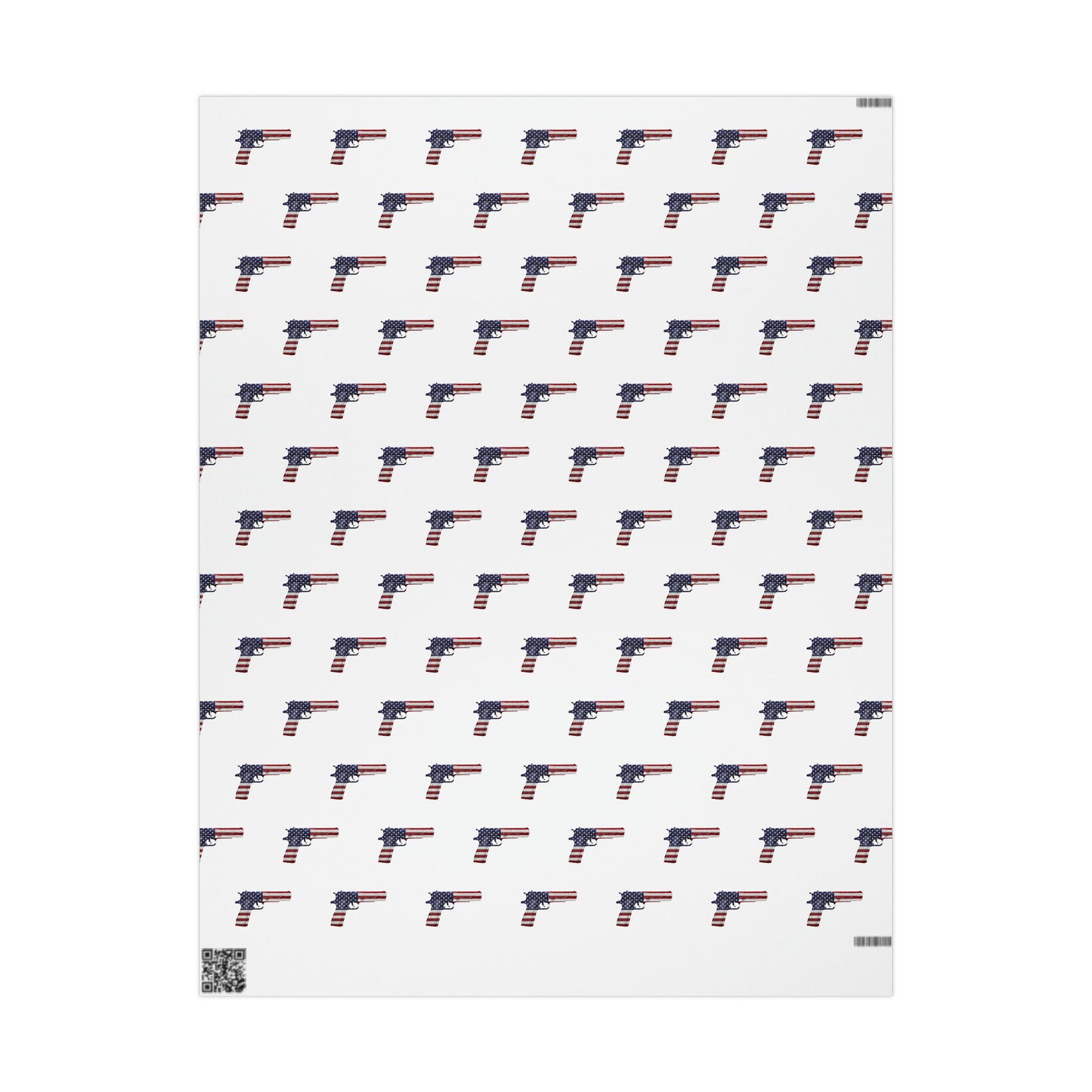 American Flag Gun 2A Christmas Wrapping Paper