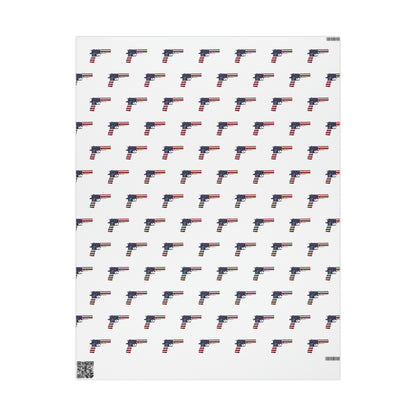 American Flag Gun 2A Christmas Wrapping Paper