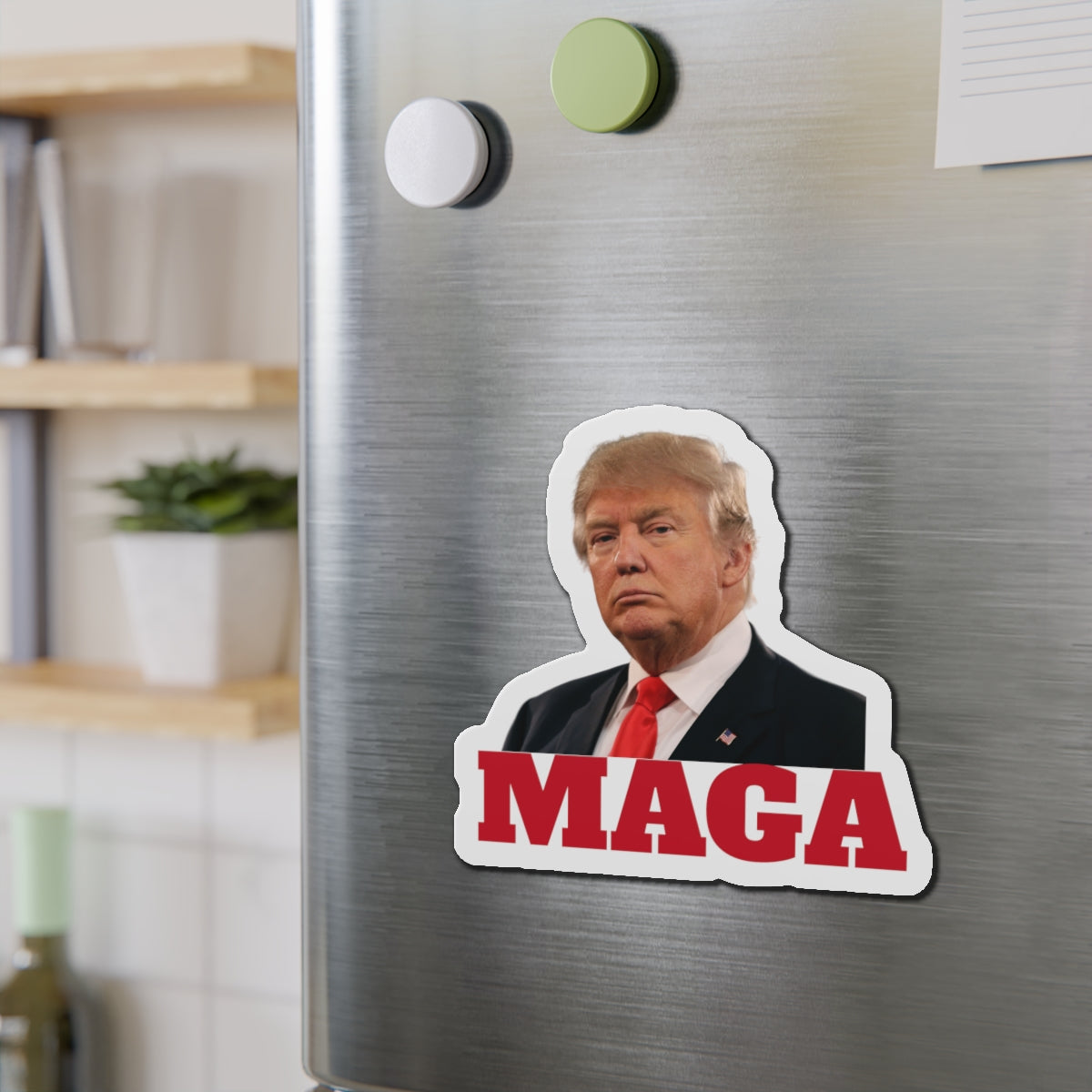 Donald Trump 2024 MAGA Heavy Duty Water Resistant Die-Cut Magnets