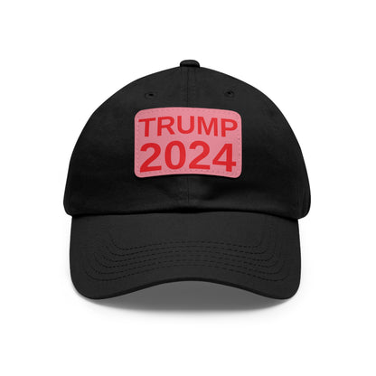 Women's Trump 2024 leather patch hat