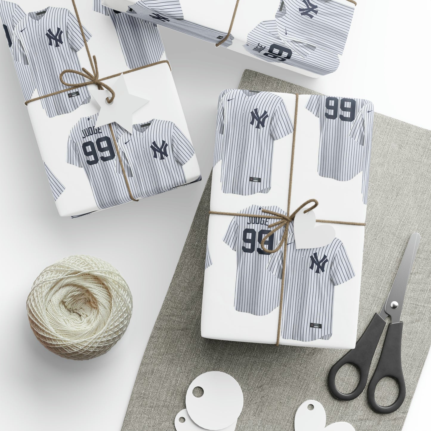 Aaron Judge New York Yankees Baseball MLB Birthday Gift Wrapping Paper Holiday