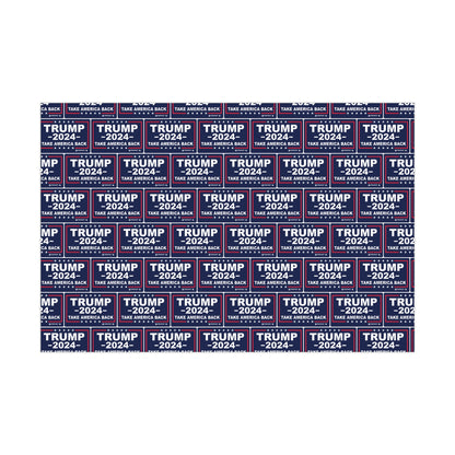 Trump Take America Back Christmas Wrapping gift Paper