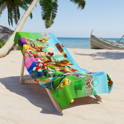 Mario Super Bros Luigi Jumbo Soft Vacation Beach Towel Video Game