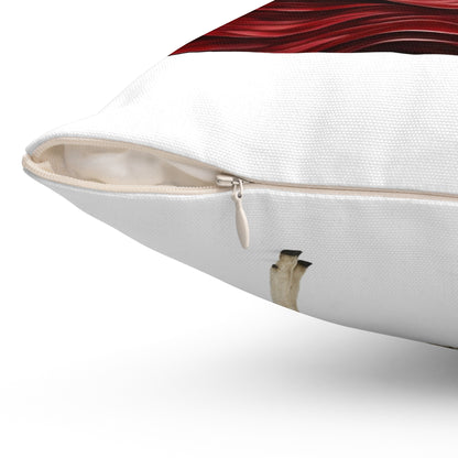 MAGA Trump (Stuffed with the cotton from liberal sheep) Spun Polyester Square Pillow