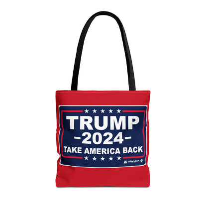 Trump 2024 Take America Back MAGA Rally Heavy Duty Tote Bag