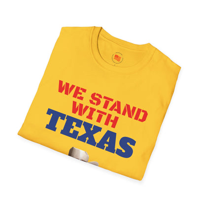 We Stand With Texas Flag Trump 2024 Unisex Softstyle T-Shirt MAGA