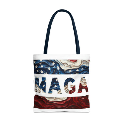 MAGA Red White and Blue Trump Rally Heavy Duty Tote Bag